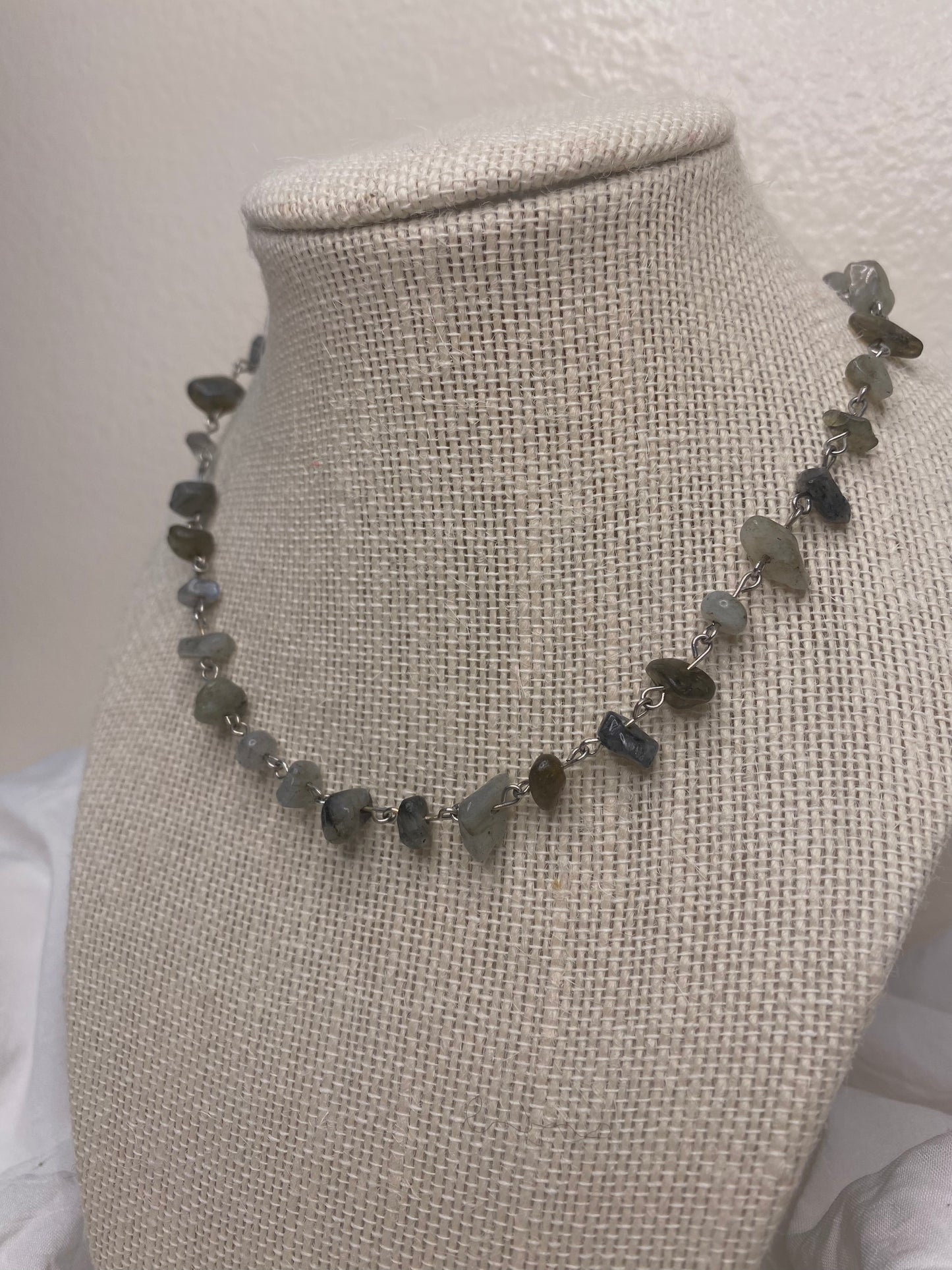 Labradorite chip necklace